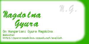 magdolna gyura business card